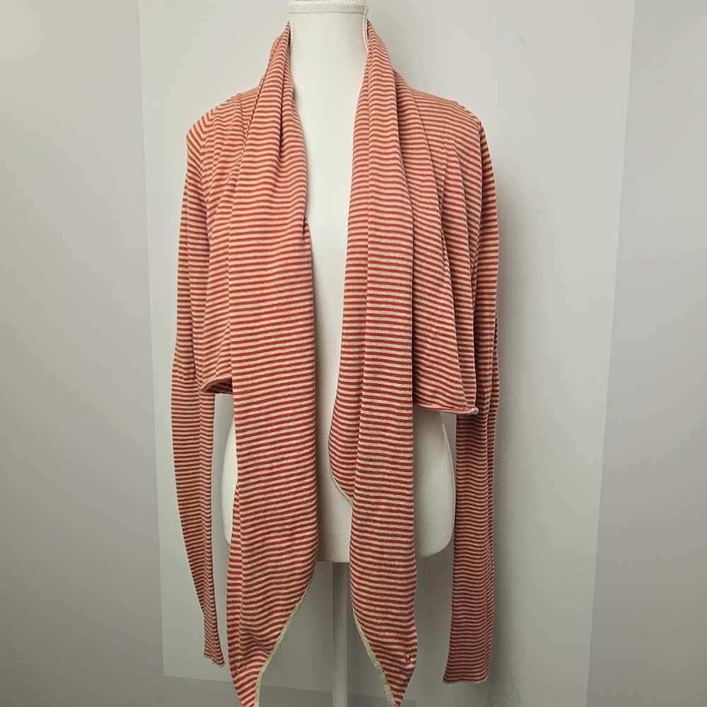 All Saints Spitalfields Vintage Striped Open Front Cardigan, Sz 14 (PTP 17")